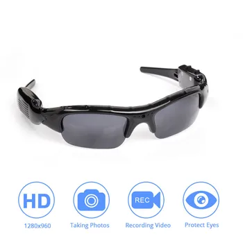 

Mini DV Sun glasses Camera Video RecorderSunglasses TF Audio Video High Quality Recorder Stylish Eyewear For Adult small camera