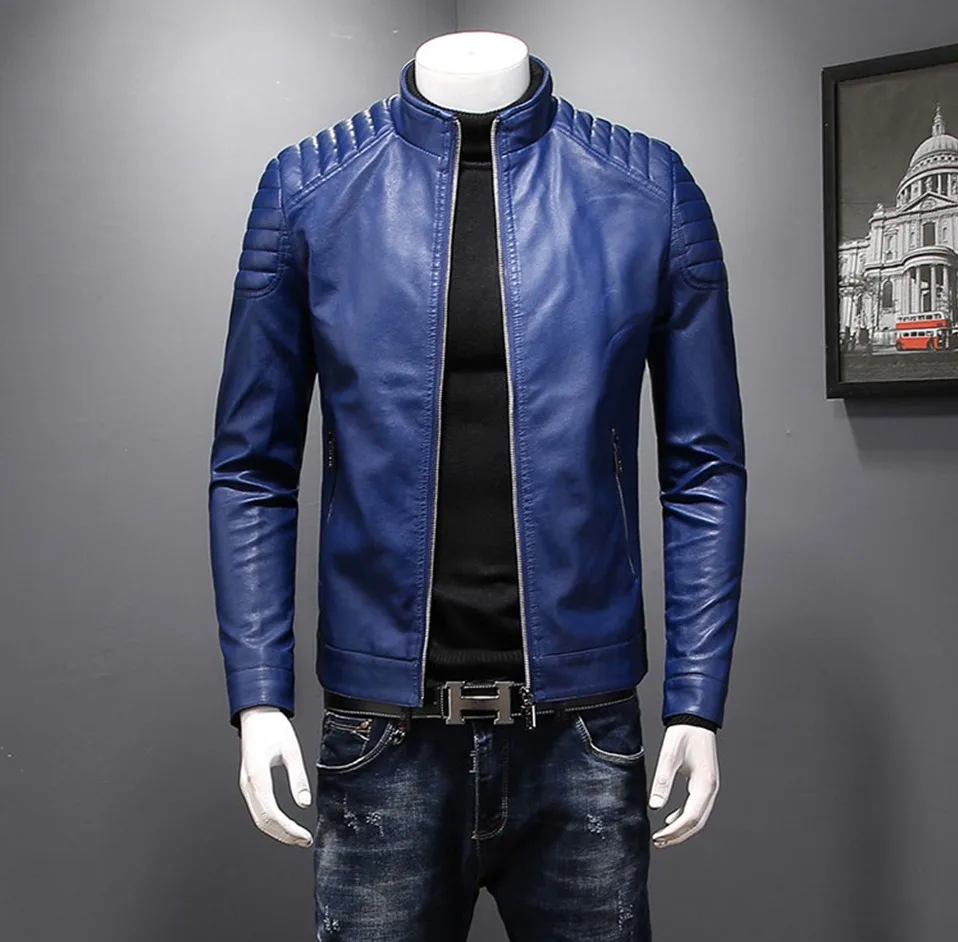 HCXY осенняя куртка Для мужчин высокого качества Бейсбол куртки пальто из искусственной кожи Slim Fit Колледж Роскошные пилот Кожаные куртки