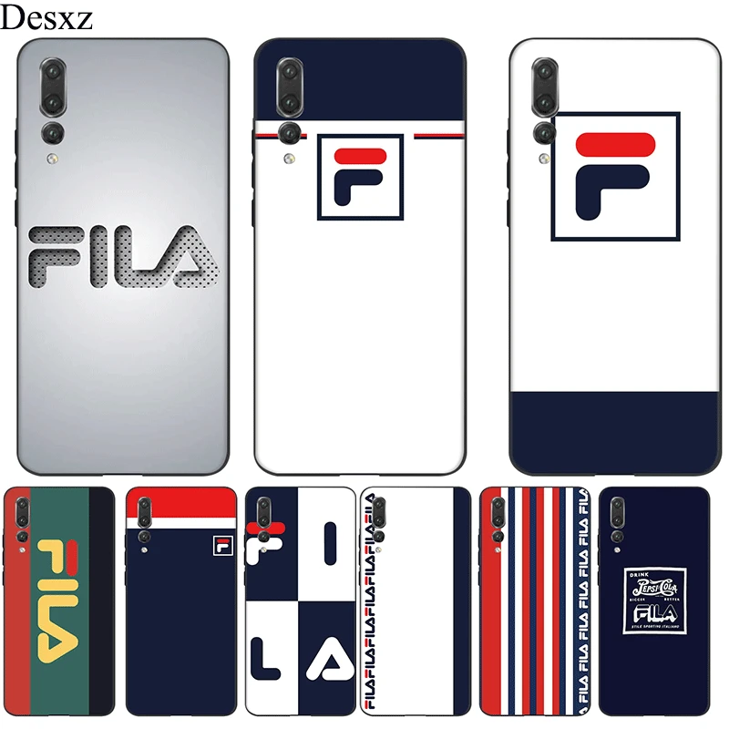 

Silicone Mobile Phone Case For Honor Note 10 6A 7A 7X 8 8X 8C 9 Lite Cover FILA LOGO Bag