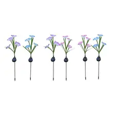 2 шт 3 цвета 4LED Солнечный симулятор Morning Glory газон свет Красочные Изменение наружная газонная лампа для сада