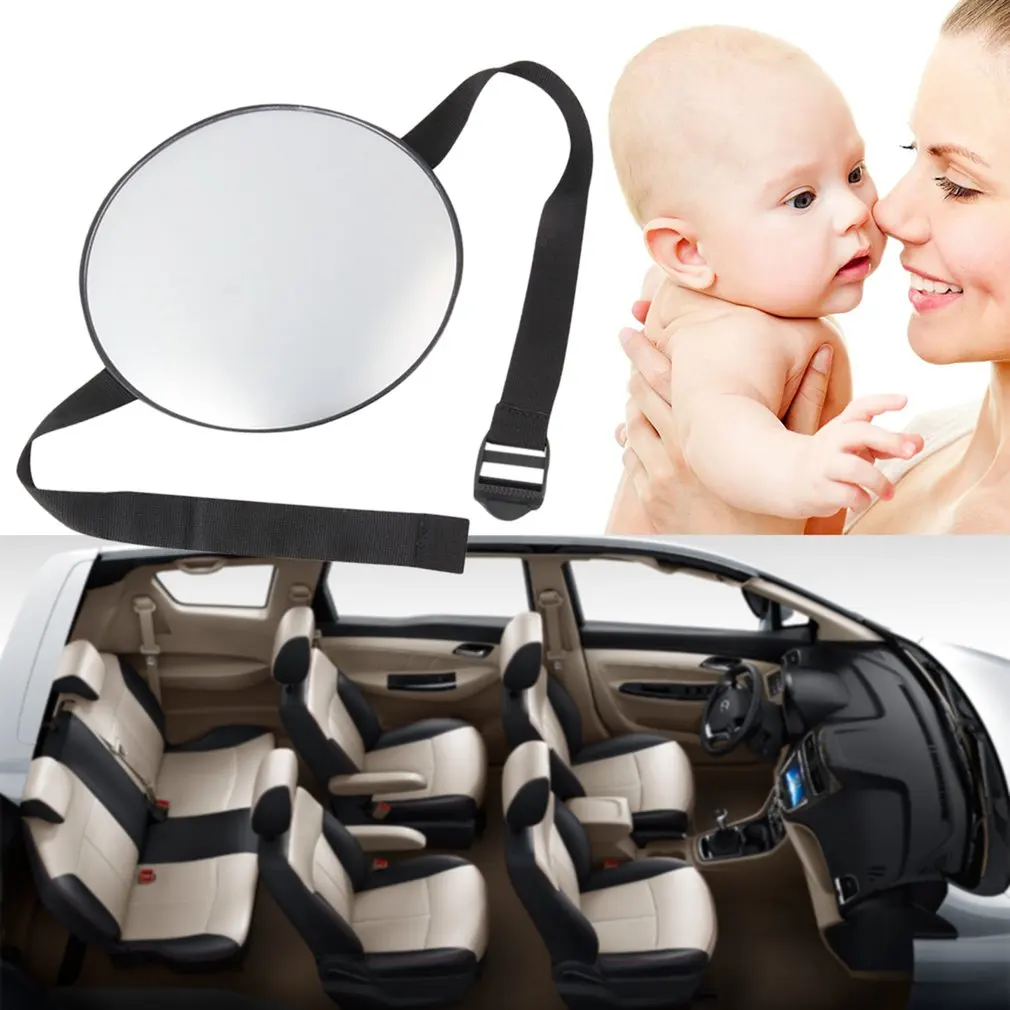 Espejo de auto para bebé, espejo de asiento de auto DARVIQS, monitorea de  manera segura a un niño pequeño en el Asiento trasero del carro, acrílico