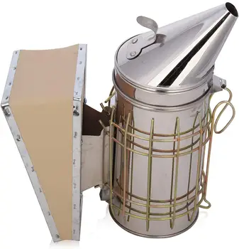

Protective Grid To Prevent Burns Protection Against Sparks Easy Cleaning Stainless Steel Beekeeping Smoker Leather Bellows Clip