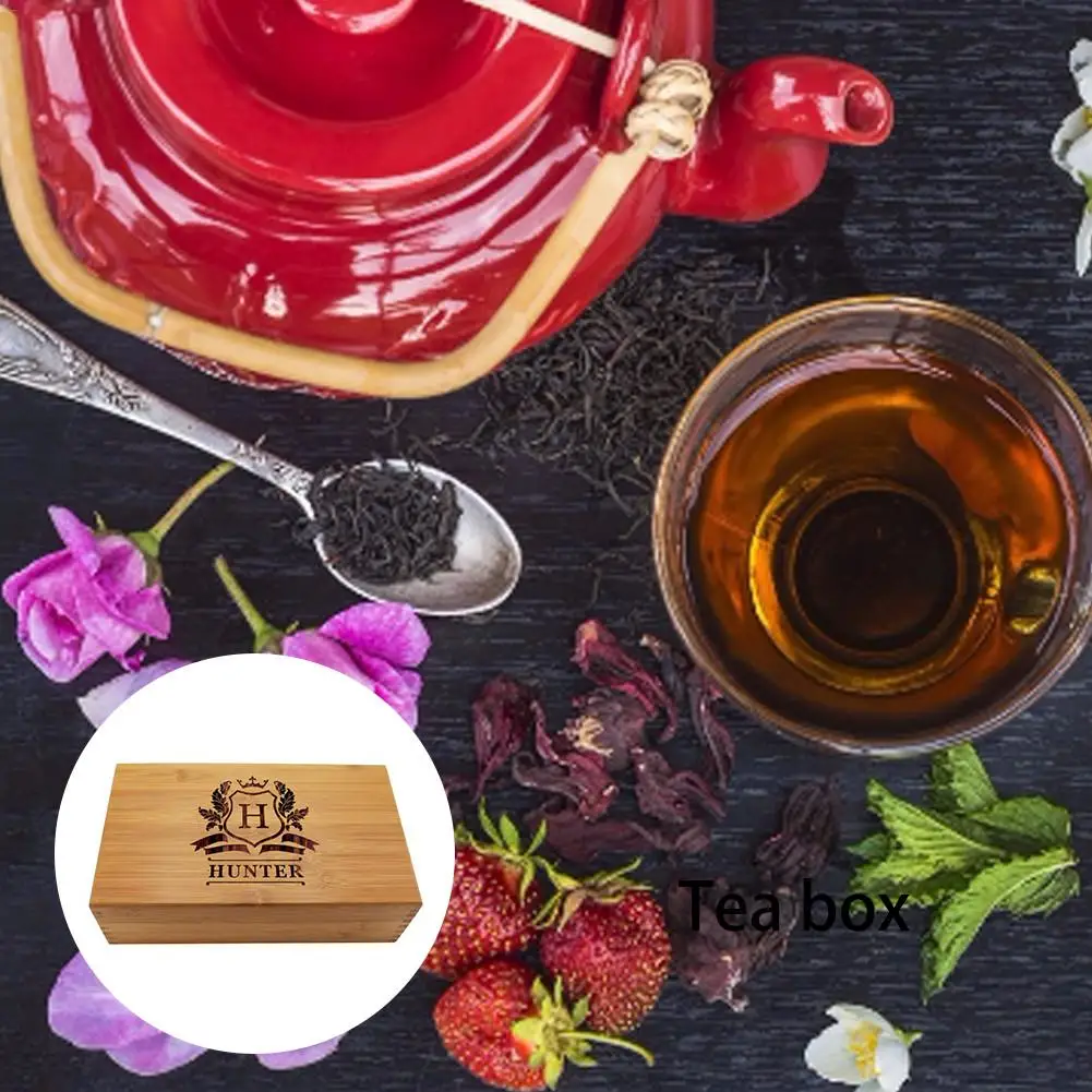 Деревянная коробка для чая кофе, конфеты коробка для хранения резные хранение чая винный шкаф подарочная упаковка Чай всякой всячины Органайзер домашнее настольное украшение