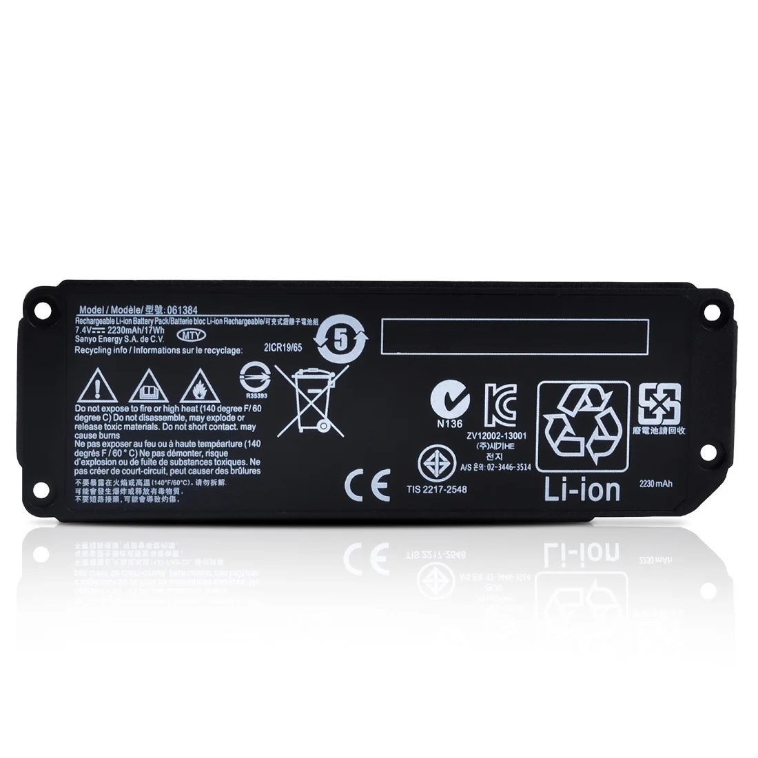061384 061385 061386 063287 Batteria Per Bose Soundlink Altoparlante Bluetooth Mini One / Bose Mini I (7.4V/17Wh)