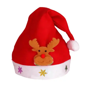 

Christmas Ornaments Led Light Hat Non-woven Cute Hat Christmas Accessories For Kids/Adult