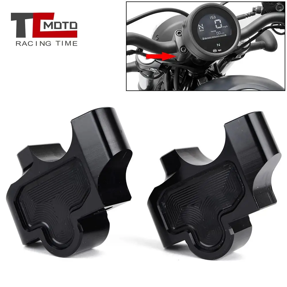 Motorcycle Handle Bar Riser Handlebar Clamp Kit For Honda Rebel CMX500 P 5698195