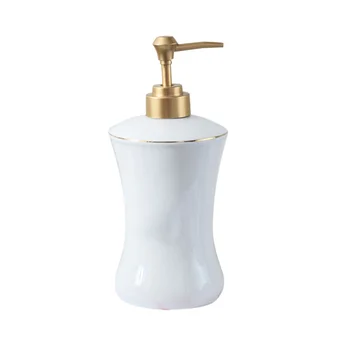 

Home Empty Ceramic Lotion Bottles Toilet Soap Bottles Press Shampoo Container