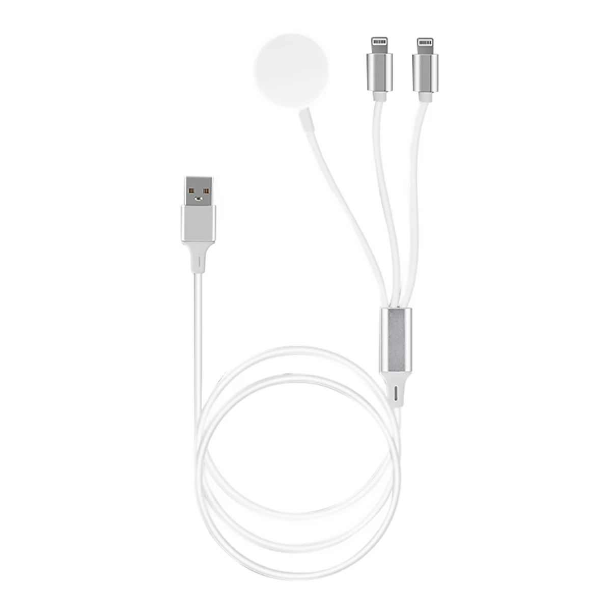 Быстрое беспроводное зарядное устройство для iWatch серии USB магнитный для Apple Watch зарядный кабель 1 м для Apple Watch зарядный кабель - Color: one for three