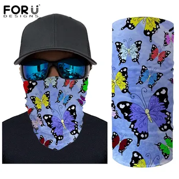

FORUDESINGS Beauty Butterflies Desgin Women's Outdoor Anti Haze Bandanas Soft Breath Balaclava Magic Scarf Multi-use Turban