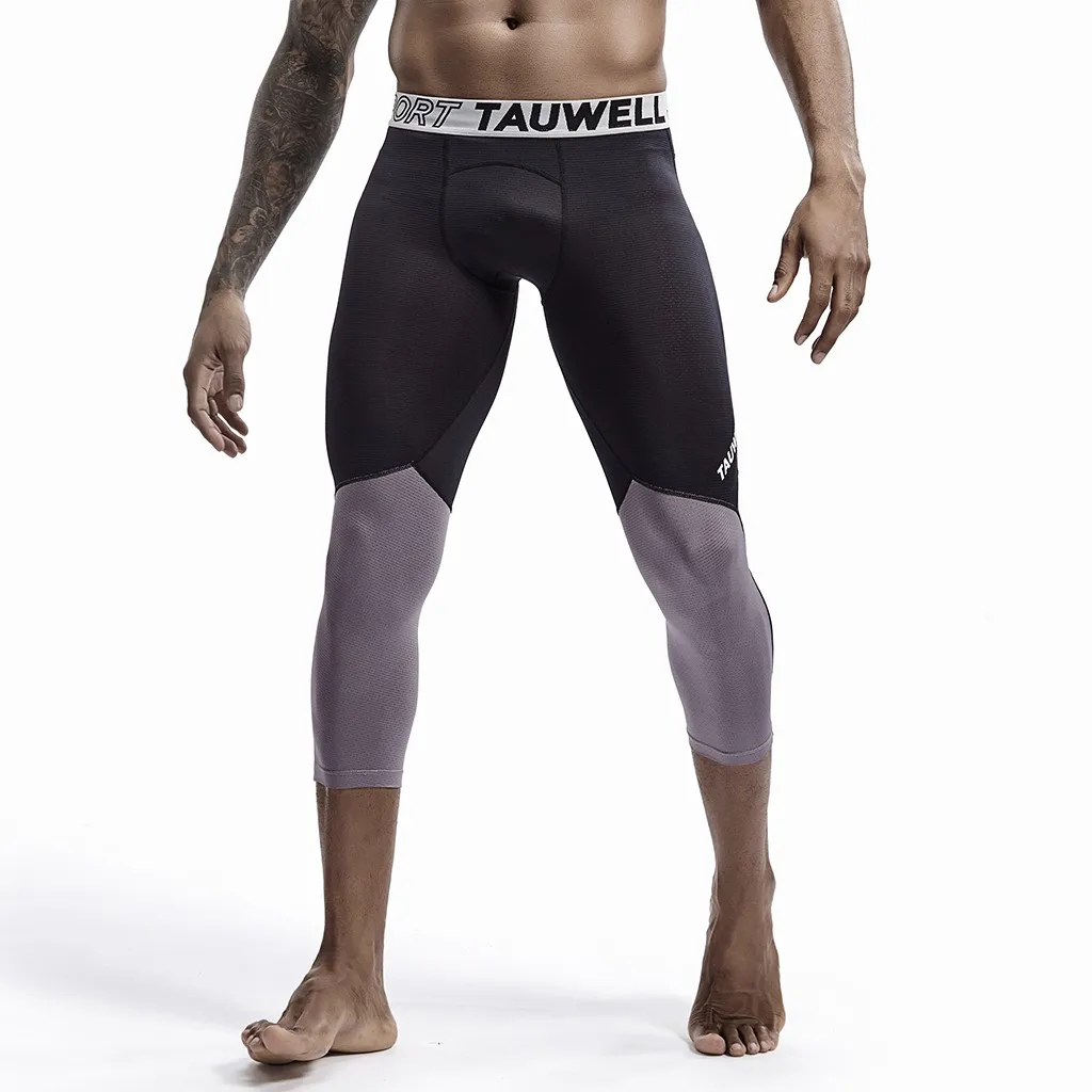 Мужские тренировочные штаны, лосины, леггинсы, штаны для бега, эластичные спортивные штаны со средней талией для фитнеса, обтягивающие штаны для йоги, быстросохнущие