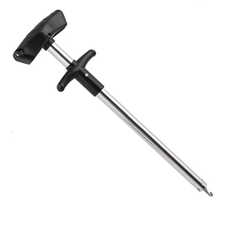 Tubo de Alumínio Engrenagem de Pesca Ferramentas de Pesca Portátil T-tipo Gancho Removedor Picker Luya Tomar Debolsaplamento Dispositivo 17cm 8 alumínio picker luya engrenagem de pesca tomar