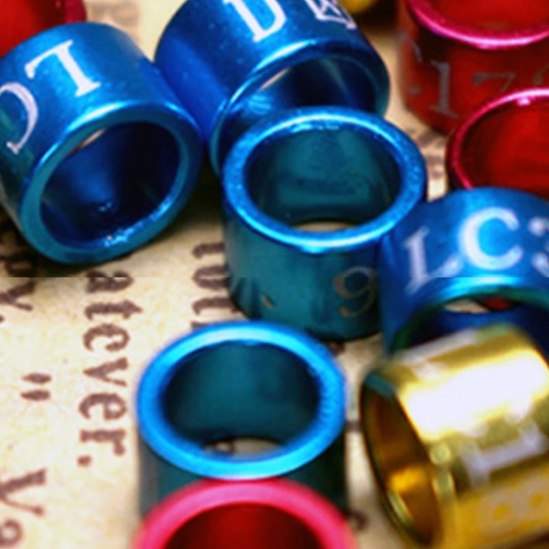 

2021 New 50 Pcs Pigeon Bands Bird 5mm Foot Ring Species Identify Training Rings Pet Bird