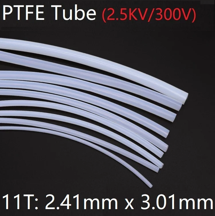 Трубка ПТФЭ 11T 2 41 мм x 3 01 F46 изолированный капиллярный теплозащитный пропускающий