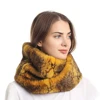 Women's Winter Snakeskin Print Faux Fur Infinity Scarf  Warm Neck Warmer Scarfs 3