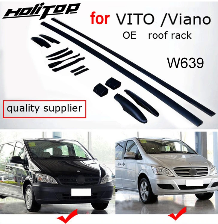 OE стиль Багажник На Крышу багажник для Viano старый VITO W639 2011 2015 алюминиевый сплав