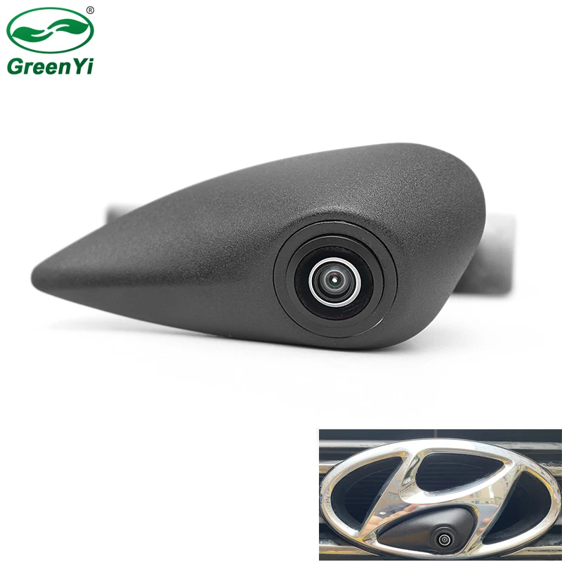 170 Degree Fisheye Lens CCD Vehicle Front View Logo Camera For Hyundai Elantra Verna Solaris Tucson IX35 Santa Fe I20 I30 I40 | Автомобили