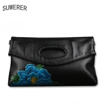 

SUWERER luxury handbags women bags designer bags famous brand women bags 2020 new women Genuine Leather bag fashion Clutch bag