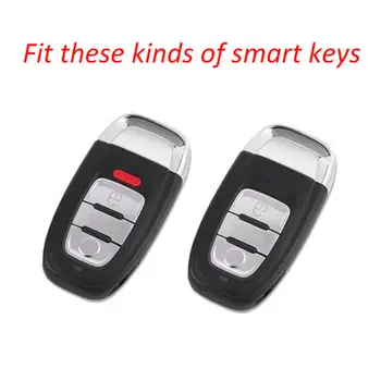 Custodia/cover per Chiave/telecomando Per Audi A1 A3 A4 A5 A6 A7 A8 Q3 Q5 Q7 S4 S5 S6 S7 S8 R8 TT Supporto Della Protezione Fob Accessori 5 Custodia/cover per Chiave/telecomando Per Audi A1 A3 A4 A5 A6 A7 A8 Q3 Q5 Q7 S4 S5 S6 S7 S8 R8 TT Supporto Della Protezione Fob Accessori - In Lega di zinco di Chiave Dell automobile Della Copertura Della Cassa Borsette Per Audi