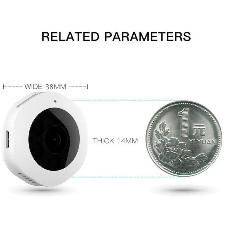 ALLOET H6 DV Wi-Fi мини-камера 1080P с функцией ночного видения, с функцией обнаружения движения, видеокамера для домашнего наблюдения, беспроводная IP микро камера