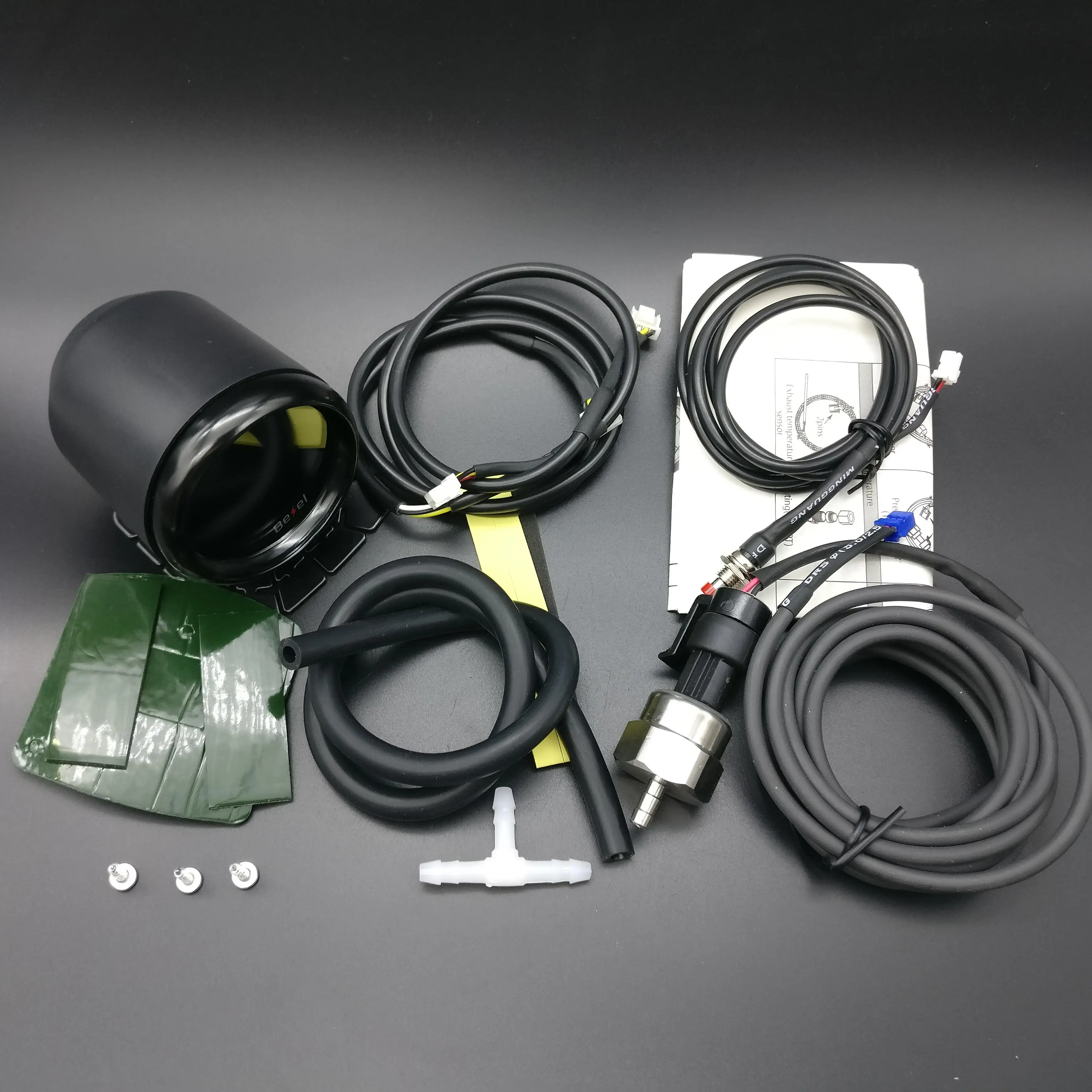 Новый дизайн 2 дюймовый 52 мм EVO LCD 30 ~ 30psi турбометр монитор 7 цветов в комплекте