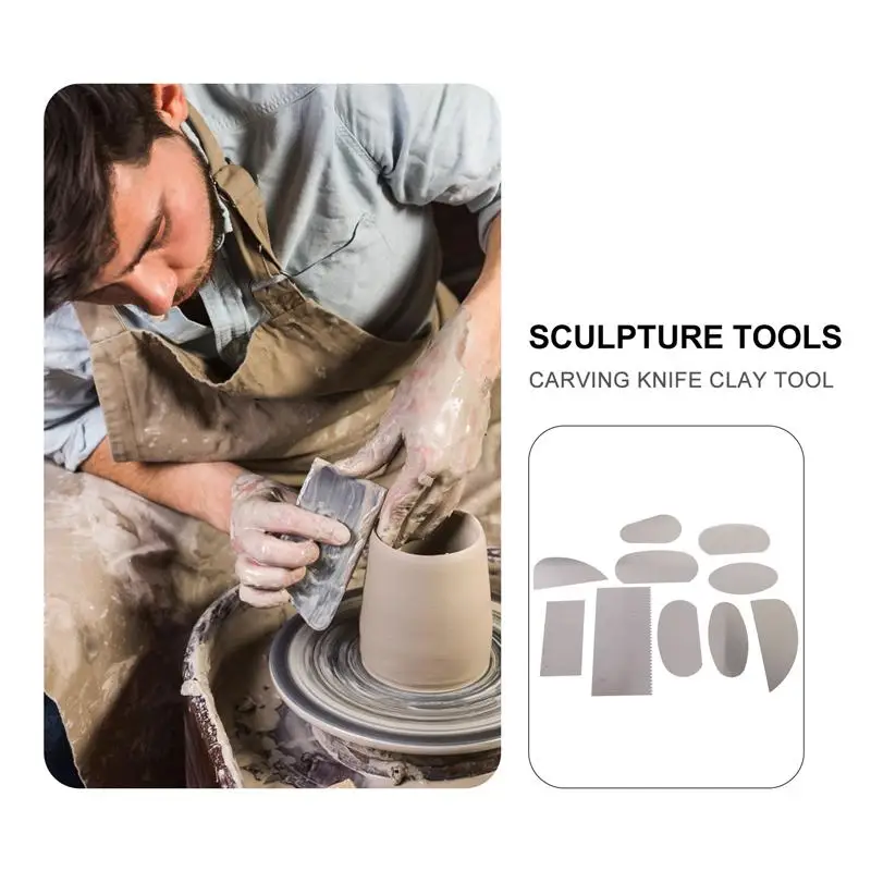 10 Stainless Steel Pottery Clay Molding Ceramics Sharp Cutting Tools Scraper 10 Stainless Steel Pottery Clay Molding Ceramics Sharp Cutting Tools Scraper
