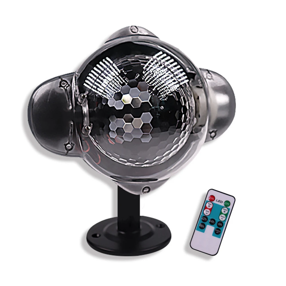 

Snowflake Christmas Projector Lights 3D Rotating LED Snowfall Projection Lamp with Remote Control Outdoor for Holiday Halloween