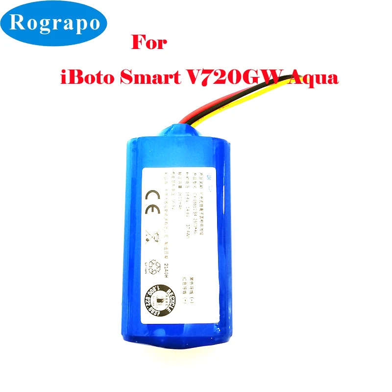 Новый литий-ионный аккумулятор 2600 мАч для iBoto Smart V720GW Aqua робота-пылесоса |