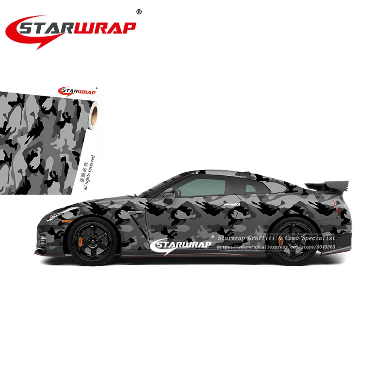 329 Starwrap Styling Stickers for car Vehicle body Waterproof PVC camouflage film Roof Sticker Camouflage Vinyl Film Vinyl Car Wrap - Название цвета: 329