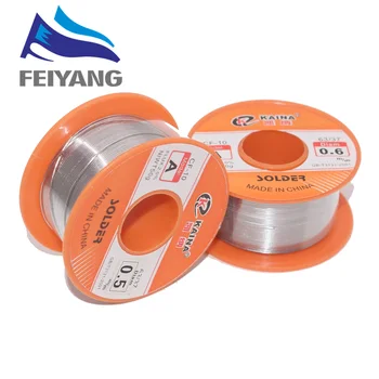 

1PCS 0.6/0.8/1/1.2/1.5MM 63/37 FLUX 2.0% 45FT Tin Lead Tin Wire Melt Rosin Core Solder Soldering Wire Roll For diy