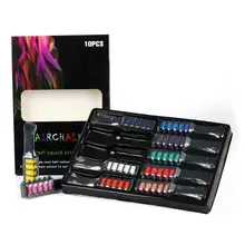 Новинка, временная мини-краска для волос, 10 цветов, для окрашивания волос, разноцветные волосы, расческа для ухода за волосами, инструменты для укладки, TSLM1