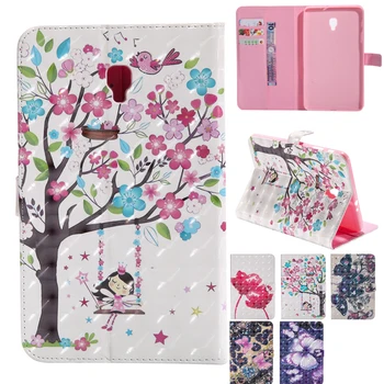 

3D Colorful Case For Samsung Galaxy Tab A 8.0 T380 T385 2017 8.0 inch Cover Tablet Fashion Cartoon PU Leather Cover