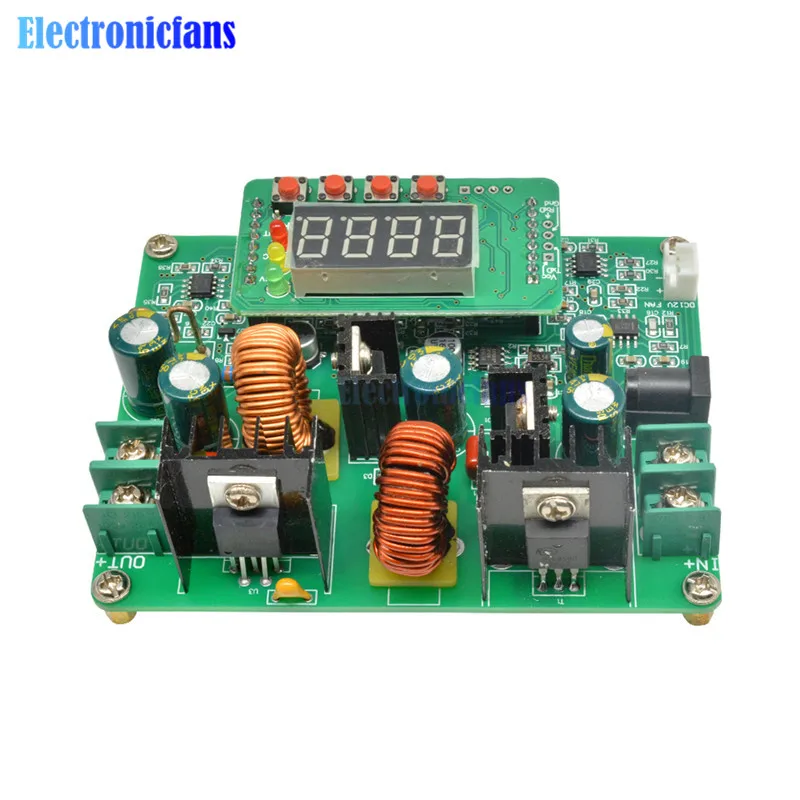 DC 10-40V to 0-38V 6A DC-DC Boost Module Digital Voltage Step-up Step-down Module Boost Buck Converter Board 38V 6A