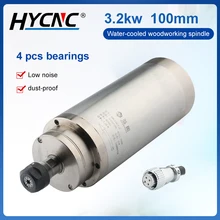 

3.2KW woodworking spindle motor ER20 4 bearing water-cooled motor D100mm for CNC milling machine engraving machine
