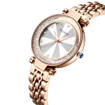 

Gold Stainless Steel Women Watch Crystal Round Top Brand Luxury Quartz Female Sport Wristwatch Fashion Dress Relojes Para Mujer