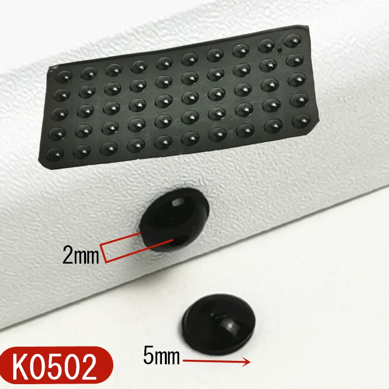 Cabinet Bumpers Door Stops Noisy Bumper Self Adhesive Soft Anti Slip Silicone Rubber Feet Pads  Shock Absorber 50/100/200 Grains