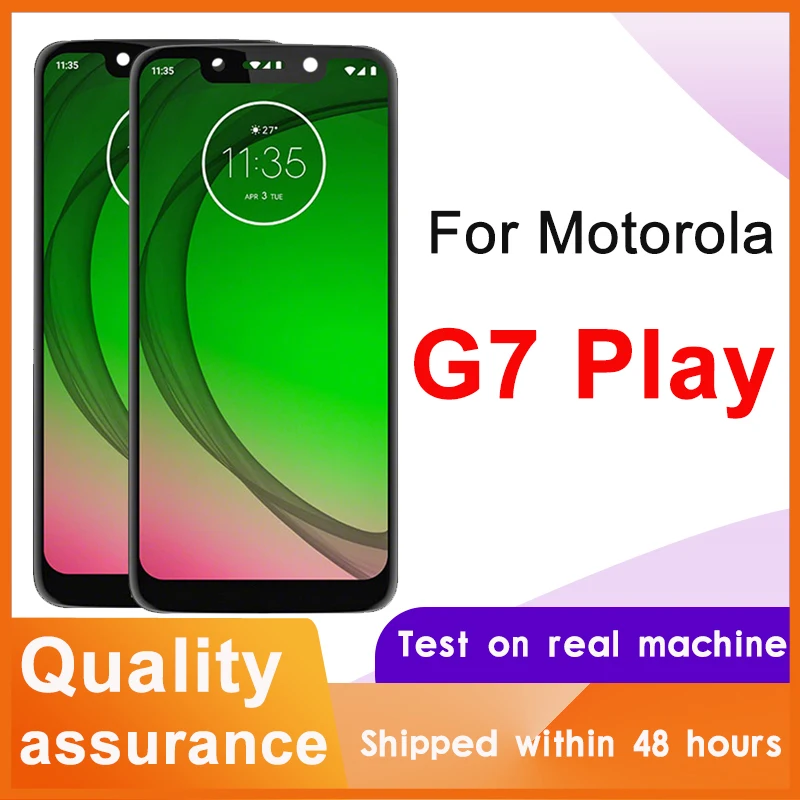 100% протестированный ЖК-дисплей Motorola G7 Play сенсорный экран дигитайзер в сборе
