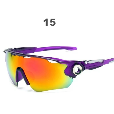 UV400 Men Cycling Sunglasses Glasses for Bicycles Brazil US Dropship Sun Glasses Women MTB Sports Goggles Skiing Bike Eyewear - Цвет: 15