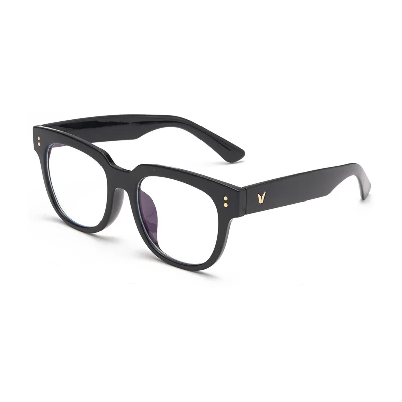 Fashion Cat Eye Glasses Frames Women Rivet Decoration Styles Optical Fashion Computer Glasses Transparent Frame - Цвет оправы: 3