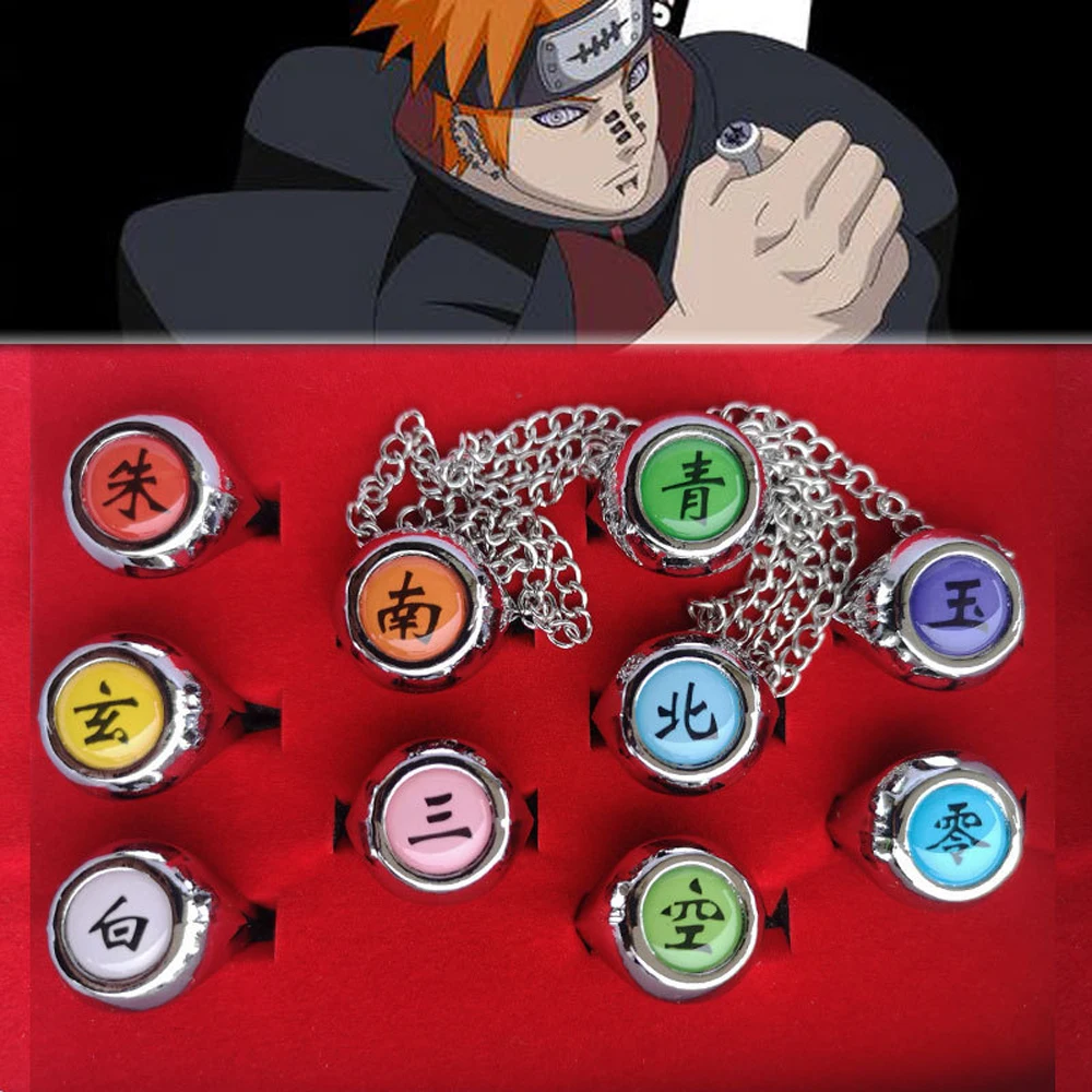 Joyería Naruto 10 unidades Anillos para cosplay Uchiha Itachi Sharingan  Juegos de imitación olivi.com.br