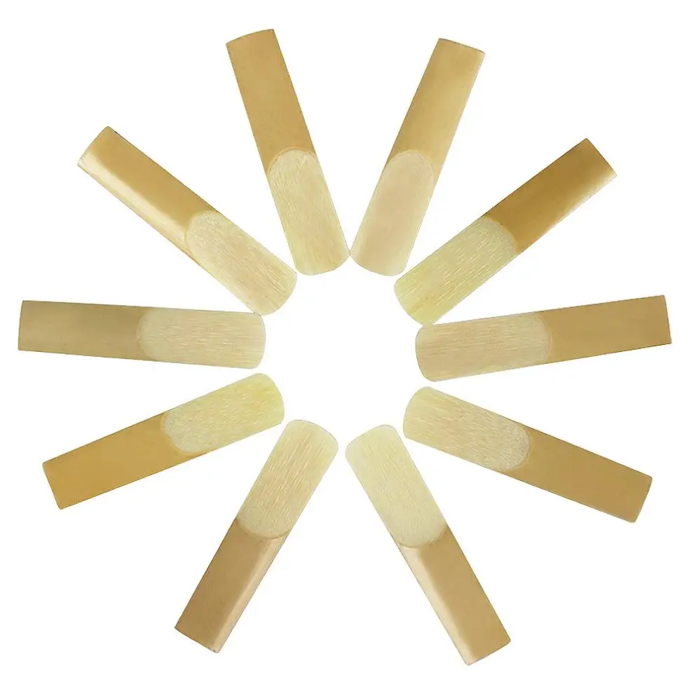 

10pcs/lot Soprano Alto Tenor Bb Saxophone Reed Bulrush Reeds Strength 2.5 Saxophone Accessories Parts