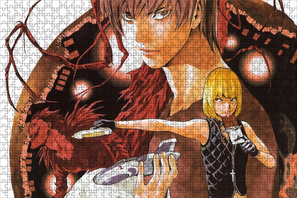 500 Piece Japanese Anime Death Note Puzzles Wooden Yagami Light Puzzles For Adults Children Educational Toys Gifts