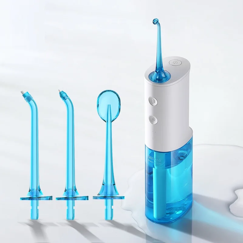 4pcs jets Soocas W3 Ирригатор для полости рта зубные Портативный Вода Flosser советы USB Перезаряжаемые Water Jet Flosser IPX7 ирригатор для чистки - Цвет: 4pcs jets