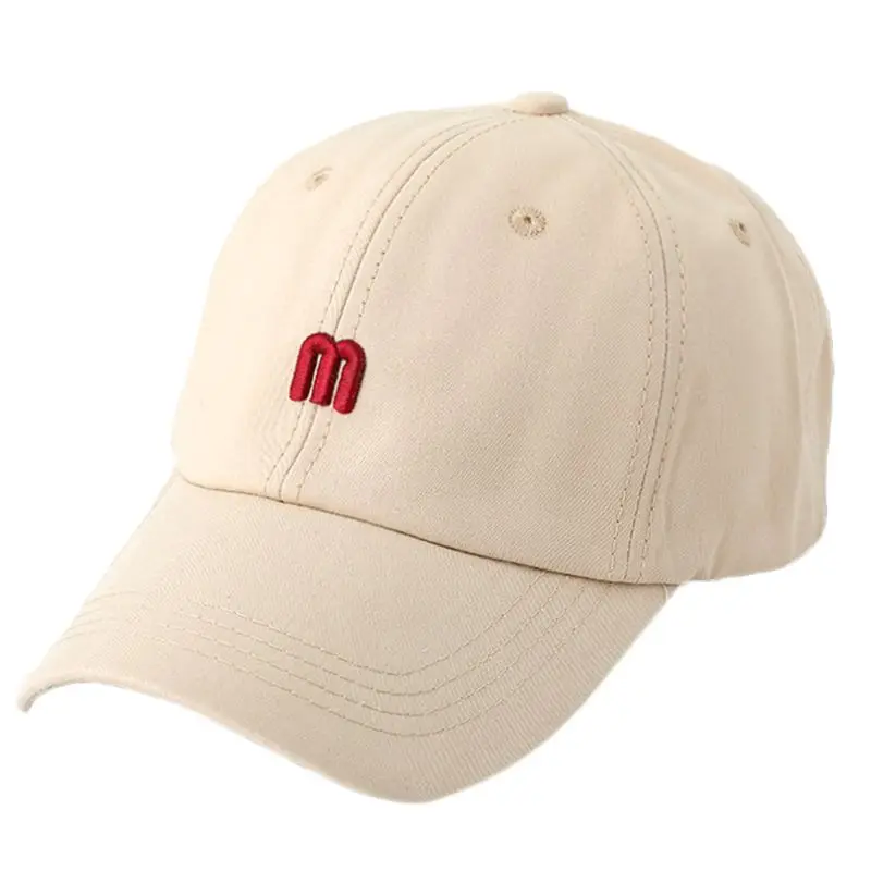 

Unisex Outdoor Sunscreen Baseball Cap Simple Solid Color M Letter Embroidered Harajuku Hip Hop Snapback Trucker Hat