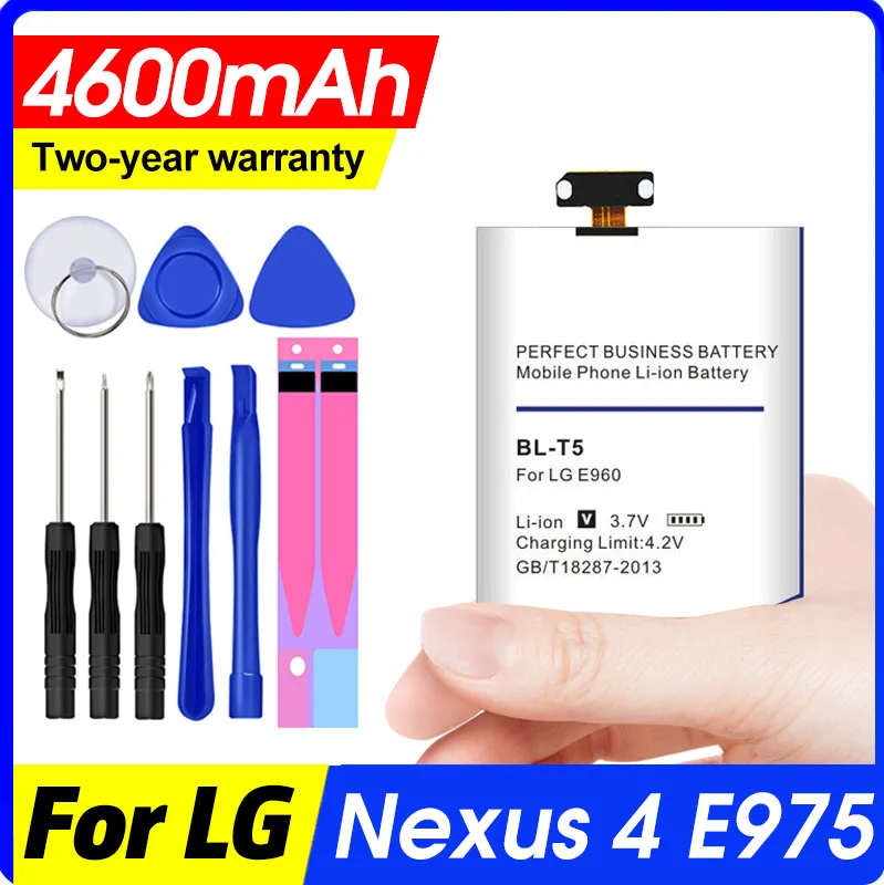 4600mah Bateria para Lg Nexus 4 Bl-t5 E960 E975 E973 F180 Ls970 Optimus g  E970 Bl T5 - AliExpress