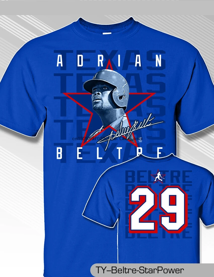 ADRIAN BELTRE TEXAS RANGER Star POWER name number shirt MLB1118R