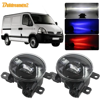 

Buildreamen2 For Nissan Interstar 2002-2010 Car LED Bulb Front + Left Fog Light Devil Eye DRL Adjustable Light Beam 4000LM 12V