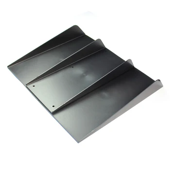 

Universal Car Rear Bumper 4 Fins Diffuser Black ABS Fin Decoration Automotive Accessories