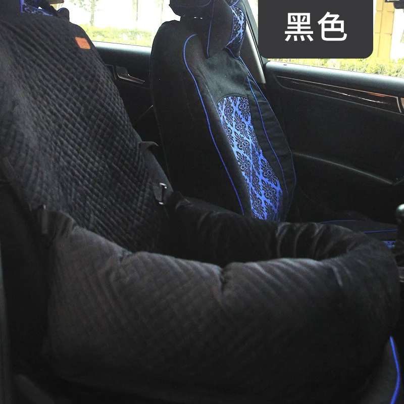 black Автомобильный питомник для домашних животных, дорожная Автомобильная подушка для маленьких и средних собак, подушка для питомника, товары для домашних животных, аксессуары для собак, автомобильное сиденье - Цвет: black