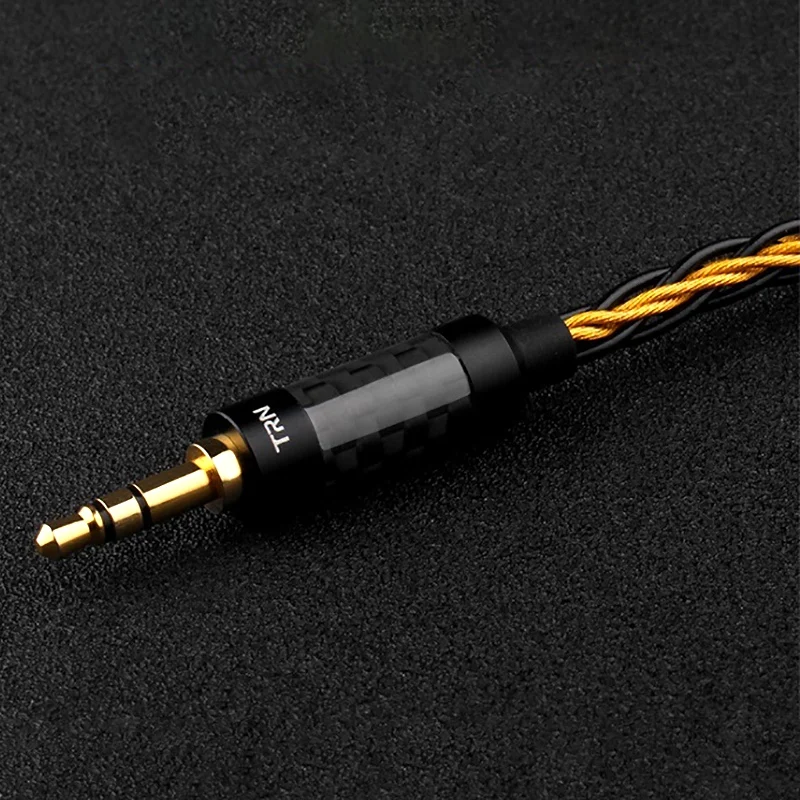 TRN T1 8 Stroke Headphone Upgrade Cable Gold Plated Silver Plated Mixed 268 Wire Stereo o Cable MMCX 