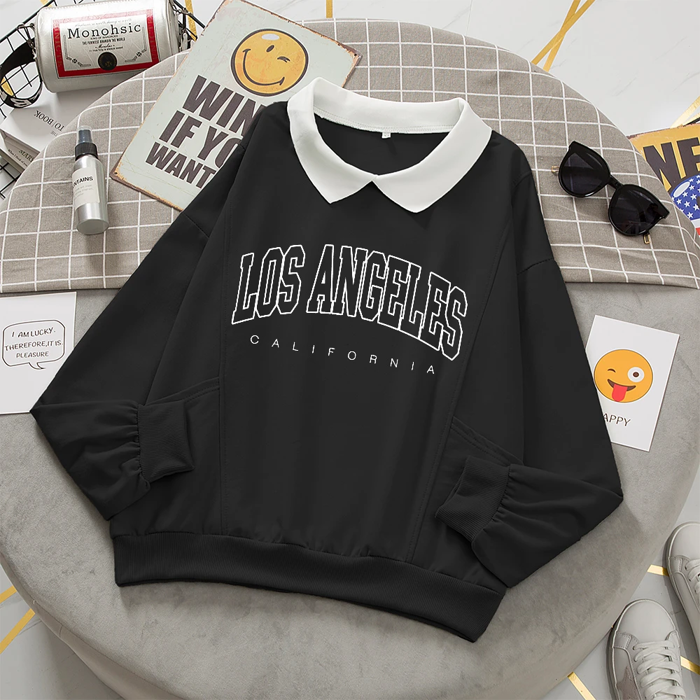 Vaardig dier staking Los Angeles California Swearshirt Grafische Oversize Kleding Harajuku  Katoen Trui Hoodies Met Pocket Kawaii Capuchon Voor Meisjes|Hoodies en  sweaters| - AliExpress